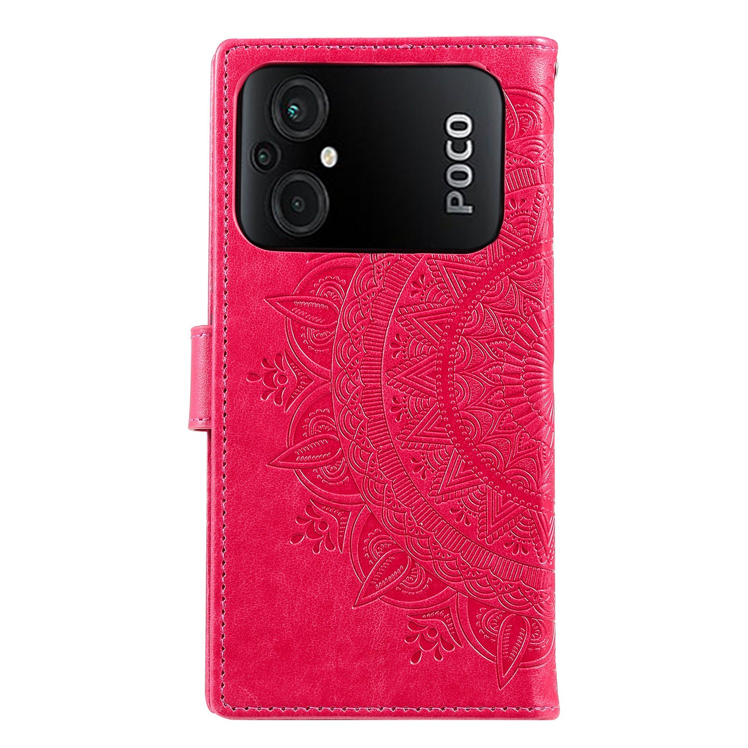 TPU PU Leather Phone Case for Xiaomi Poco M5 4G Wallet Stand Imprinted Mandala Flower Pattern Phone Cover with Strap TPU PU Leather Phone Case for Xiaomi Poco M5 4G Wallet Stand Imprinted Mandala Flower Pattern Phone Cover with Strap